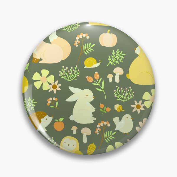 Item preview, Cozy Woodland Creatures – Cute Fox, Deer, Bear & Owl Pattern | Yelllow designed and sold by Frohyou.