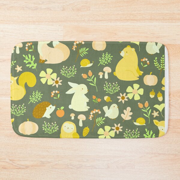 Item preview, Cozy Woodland Creatures – Cute Fox, Deer, Bear & Owl Pattern | Yelllow designed and sold by Frohyou.