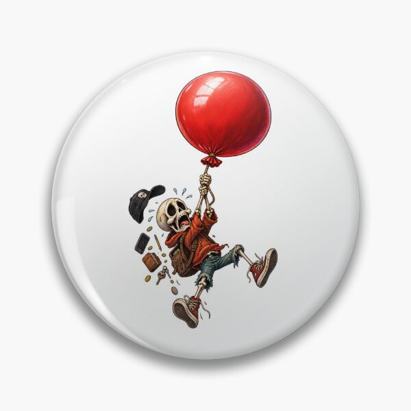 Item preview, skeleton-lost-balloon-well-shit designed and sold by world+167.