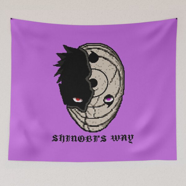 Item preview, Obito Tobi Mask Rinnegan Sharingan Pixel Art {PIXELCORE} designed and sold by PIXELCORE-TEE.