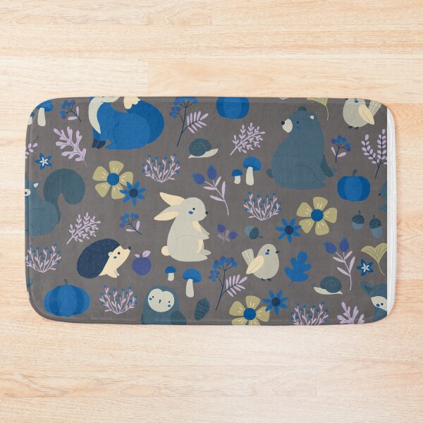 Item preview, Cozy Woodland Creatures – Cute Fox, Deer, Bear & Owl Pattern | Blue designed and sold by Frohyou.