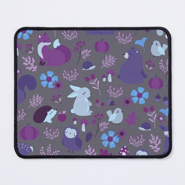 Item preview, Cozy Woodland Creatures – Cute Fox, Deer, Bear & Owl Pattern | Purple designed and sold by Frohyou.