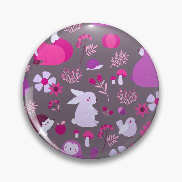 Item preview, Cozy Woodland Creatures – Cute Fox, Deer, Bear & Owl Pattern | Pink designed and sold by Frohyou.