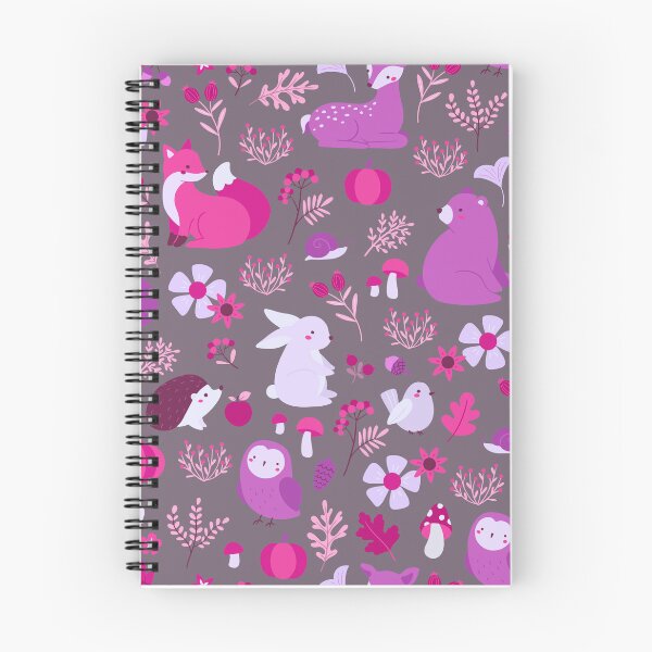 Item preview, Cozy Woodland Creatures – Cute Fox, Deer, Bear & Owl Pattern | Pink designed and sold by Frohyou.