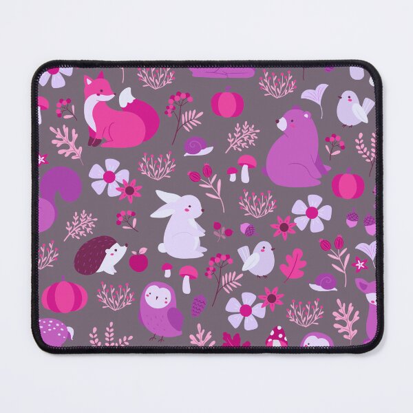 Item preview, Cozy Woodland Creatures – Cute Fox, Deer, Bear & Owl Pattern | Pink designed and sold by Frohyou.