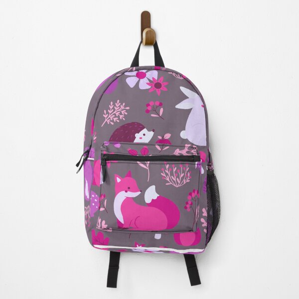 Item preview, Cozy Woodland Creatures – Cute Fox, Deer, Bear & Owl Pattern | Pink designed and sold by Frohyou.