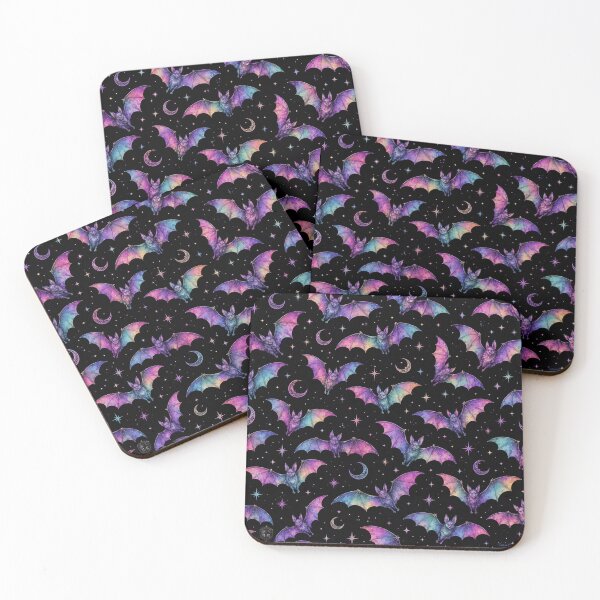 Item preview, Kawaii Pastel Rainbow Bats designed and sold by UnicornAndRaven .