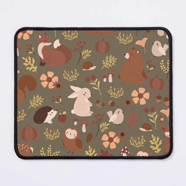 Item preview, Cozy Woodland Creatures – Cute Fox, Deer, Bear & Owl Pattern | Brown designed and sold by Frohyou.