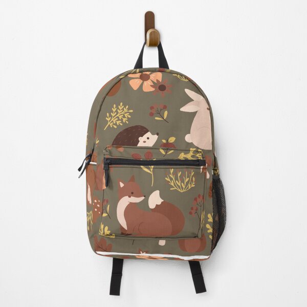 Item preview, Cozy Woodland Creatures – Cute Fox, Deer, Bear & Owl Pattern | Brown designed and sold by Frohyou.