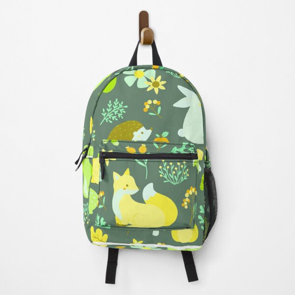 Item preview, Cozy Woodland Creatures – Cute Fox, Deer, Bear & Owl Pattern | Chartreuse designed and sold by Frohyou.