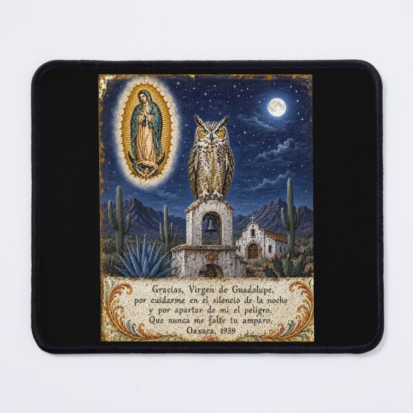 Item preview, Moonlit Owl Mexican Ex-Voto Folk Art designed and sold by newnomads-art.