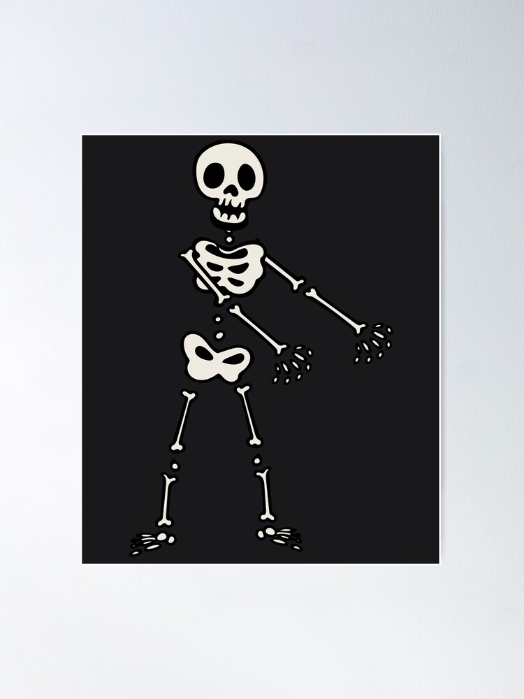 MARCOS PRETEND TO DANCE WITH HALLOWEEN SKELETON 