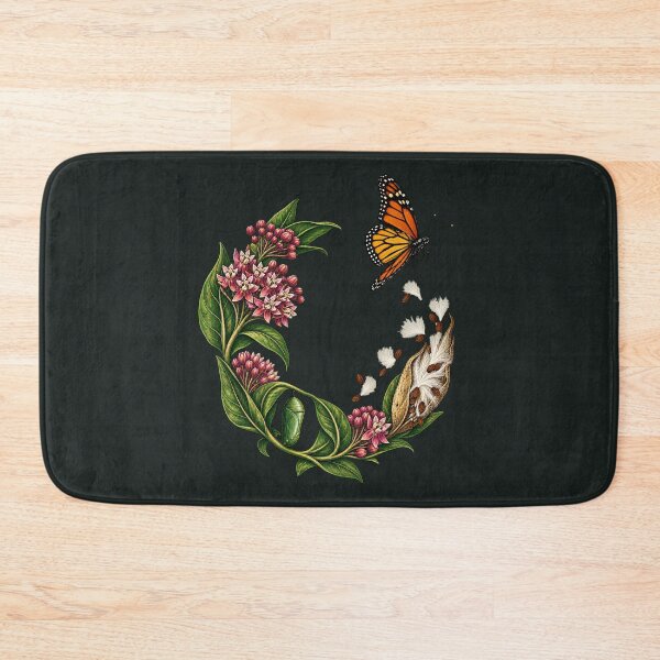 Item preview, Milkweed and Monarch Life Cycle Wreath designed and sold by VoyteksDesigns.