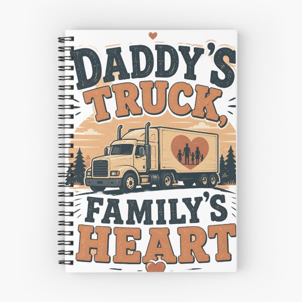 Item preview, Daddy's Truck Family's Heart - Trucker Dad T-Shirt designed and sold by Haque Designs.