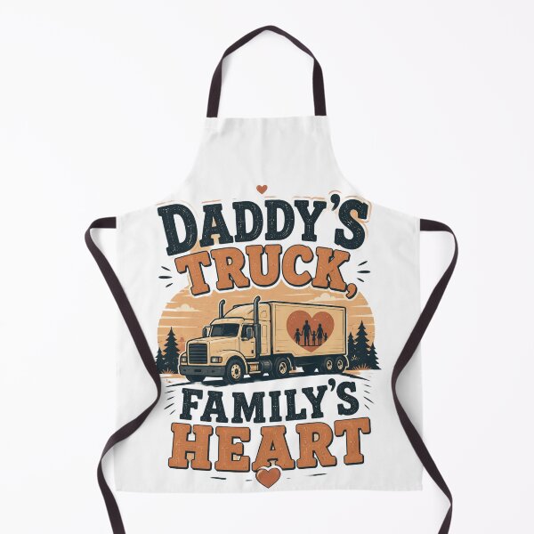 Item preview, Daddy's Truck Family's Heart - Trucker Dad T-Shirt designed and sold by Haque Designs.