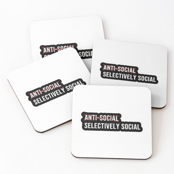 Item preview, Selectively Social Introvert Funny Anti Social Personality Quote designed and sold by Manga Mouth Piece .