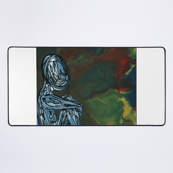 Item preview, Cosmic Contemplation – Abstract Blue Figure designed and sold by Dwaalhaas.com.
