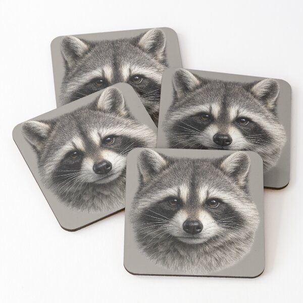 Item preview, Raccoon Face – Realistic Wildlife Portrait designed and sold by BROHLine Studio.