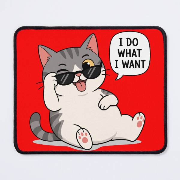 Item preview, Cool Cat – I Do What I Want designed and sold by Creative Owlet.