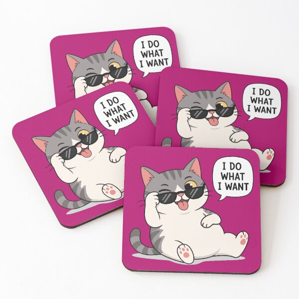 Item preview, Cool Cat – I Do What I Want designed and sold by Creative Owlet.