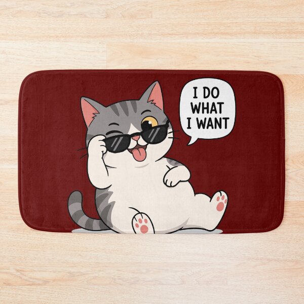Item preview, Cool Cat – I Do What I Want designed and sold by Creative Owlet.