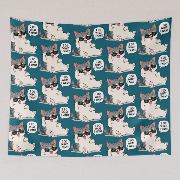 Item preview, Cool Cat – I Do What I Want designed and sold by Creative Owlet.