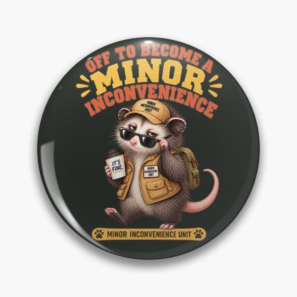 Item preview, Minor Inconvenience Opossum designed and sold by PunchDrop.