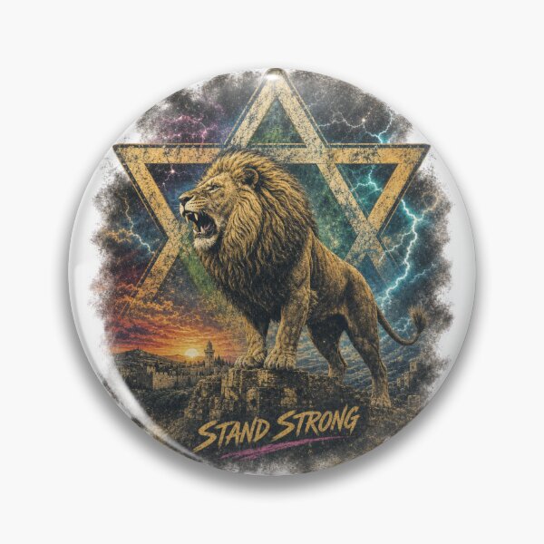 Item preview, Stand Strong Israel Lion – Jewish Pride Vintage Design designed and sold by FREENATION2026.