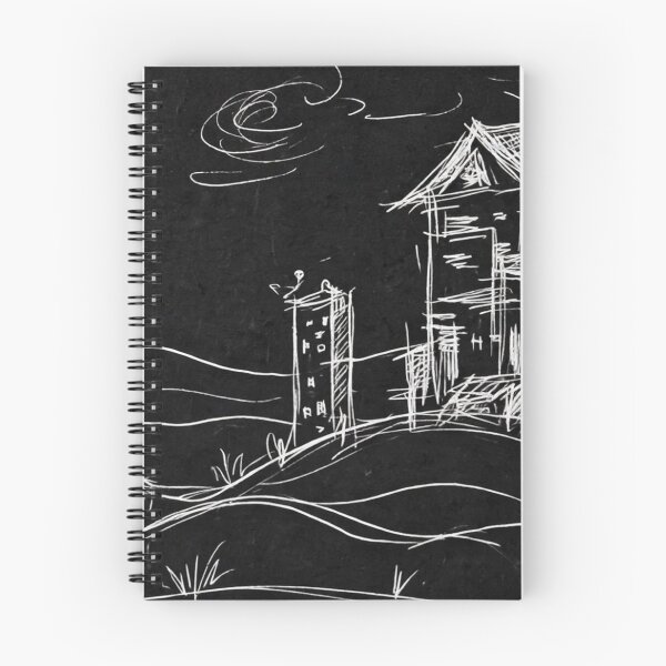 Item preview, Gothic Midnight Ridge Panoramic Ink Sketch - Art51_Midnight_Ridge_Panorama designed and sold by Atillasanati.