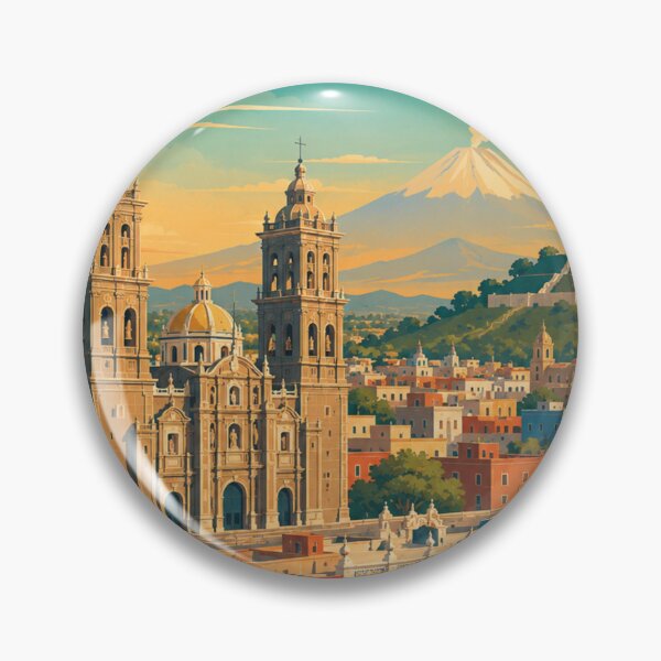 Item preview, Puebla Mexico Travel Print designed and sold by MatthewHeights.
