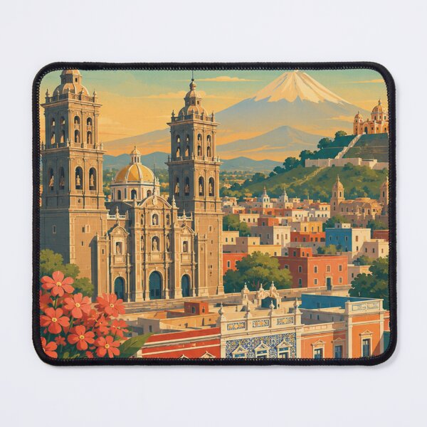 Item preview, Puebla Mexico Travel Print designed and sold by MatthewHeights.