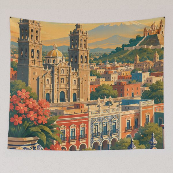 Item preview, Puebla, México - Impresión de viaje designed and sold by MatthewHeights.