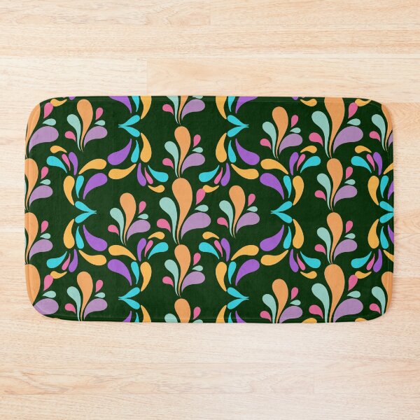 Item preview, Dark Green Abstract Paisley Drops Pattern designed and sold by ​Jyoti Digital Artist.