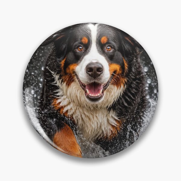 Item preview, Majestic Bernese Mountain Dog Splashing designed and sold by Wags & Tails.