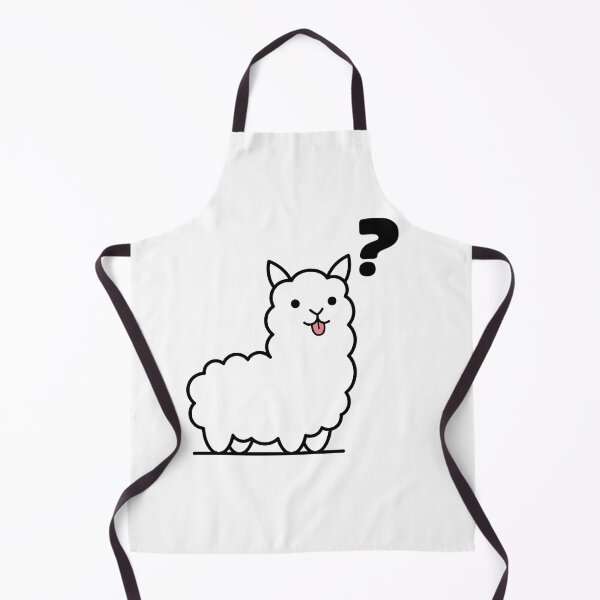 Item preview, cute confused lama designed and sold by Rockveil Co..