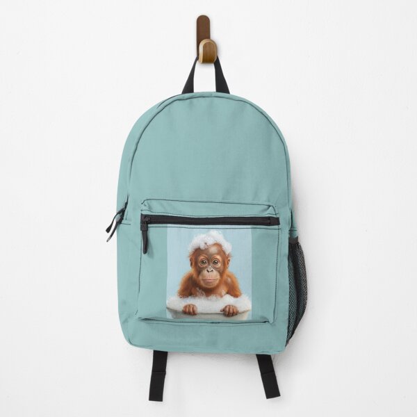 Item preview, Baby Orangutan Bubble Bath Cute Nursery Bathroom Wall Art designed and sold by LazyOwlStore.