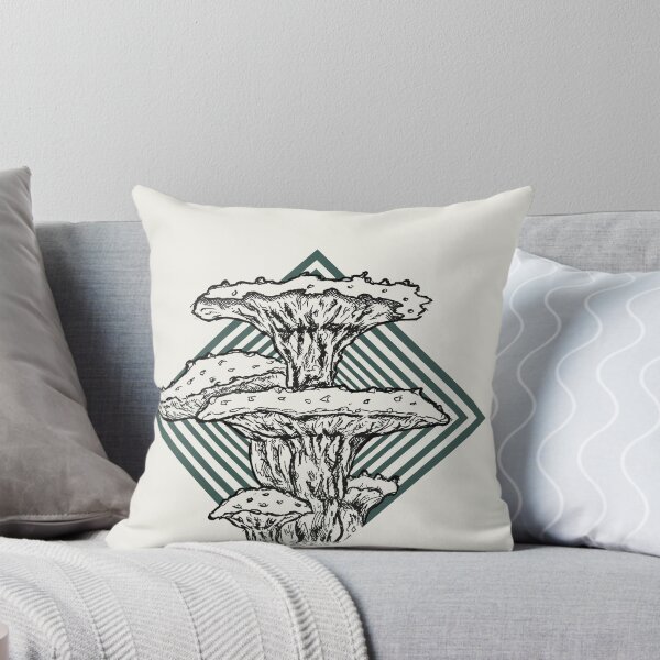 Item preview, Azure Bloom Fungus – Retro Psychedelic Mushroom Illustration designed and sold by Half Mess.