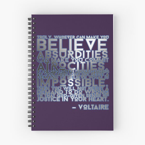 Item preview, Voltaire Quote Stencil designed and sold by Cathedral of Curiosity.