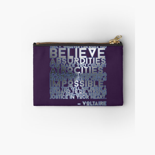 Item preview, Voltaire Quote Stencil designed and sold by Cathedral of Curiosity.