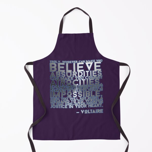Item preview, Voltaire Quote Stencil designed and sold by Cathedral of Curiosity.
