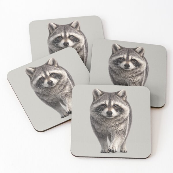 Item preview, Approaching Raccoon – Realistic Woodland Wildlife designed and sold by BROHLine Studio.