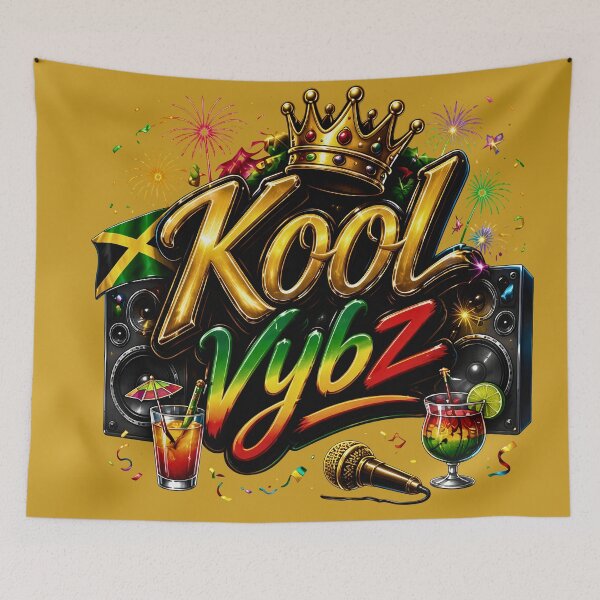 Item preview, Kool Vybz Jamaica Reggae Party Crown Fireworks Art designed and sold by digitalbob60.