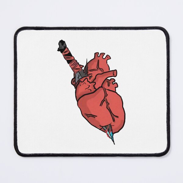 Item preview, Heart Gothic Anatomical Human Organ Pierced Sword Graphic designed and sold by Scanniverse97.