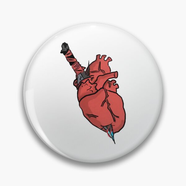Item preview, Heart Gothic Anatomical Human Organ Pierced Sword Graphic designed and sold by Scanniverse97.