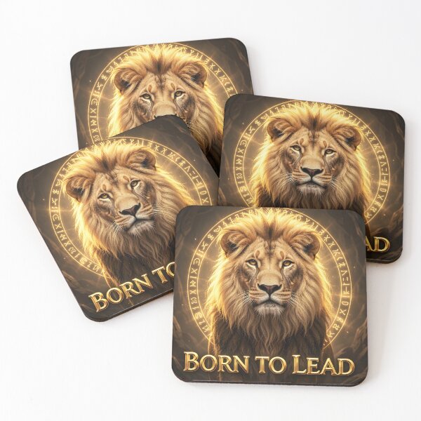 Item preview, Born to Lead Majestic Lion Leadership Quote designed and sold by yosmosverse .