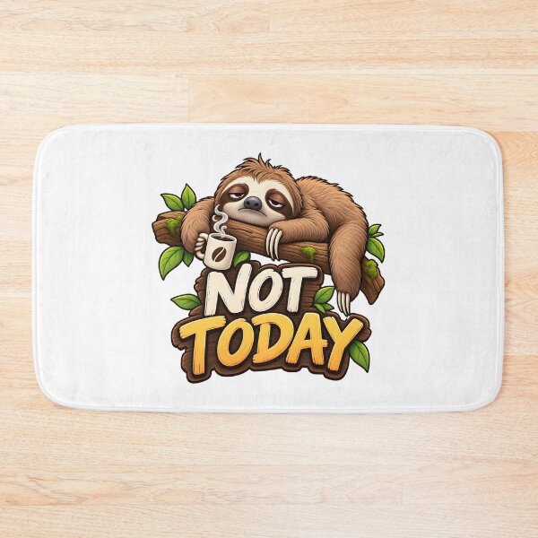 Item preview, Funny Sloth Not Today Coffee Design designed and sold by WeirdStation.