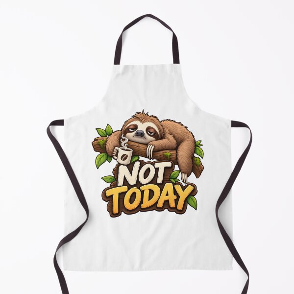 Item preview, Funny Sloth Not Today Coffee Design designed and sold by WeirdStation.