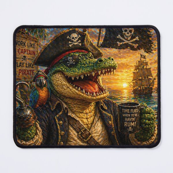 Item preview, Pirate Gator Captain designed and sold by Peace,love,andbeaches.