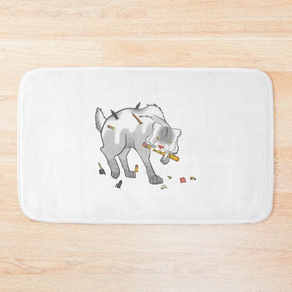 Item preview, Cute Cat Chewing Pencil Creative School Stationery Doodle Art designed and sold by Scanniverse97.