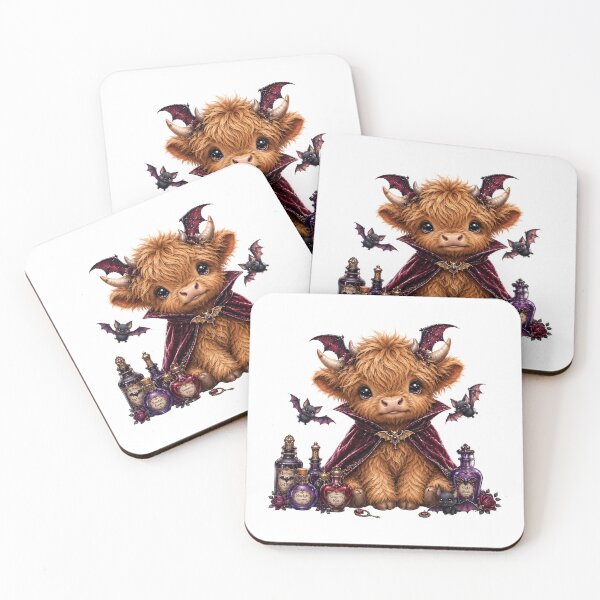 Item preview, Dragon Wing Highland Cow Spooky Castle Halloween designed and sold by Timeless Bond Designs.